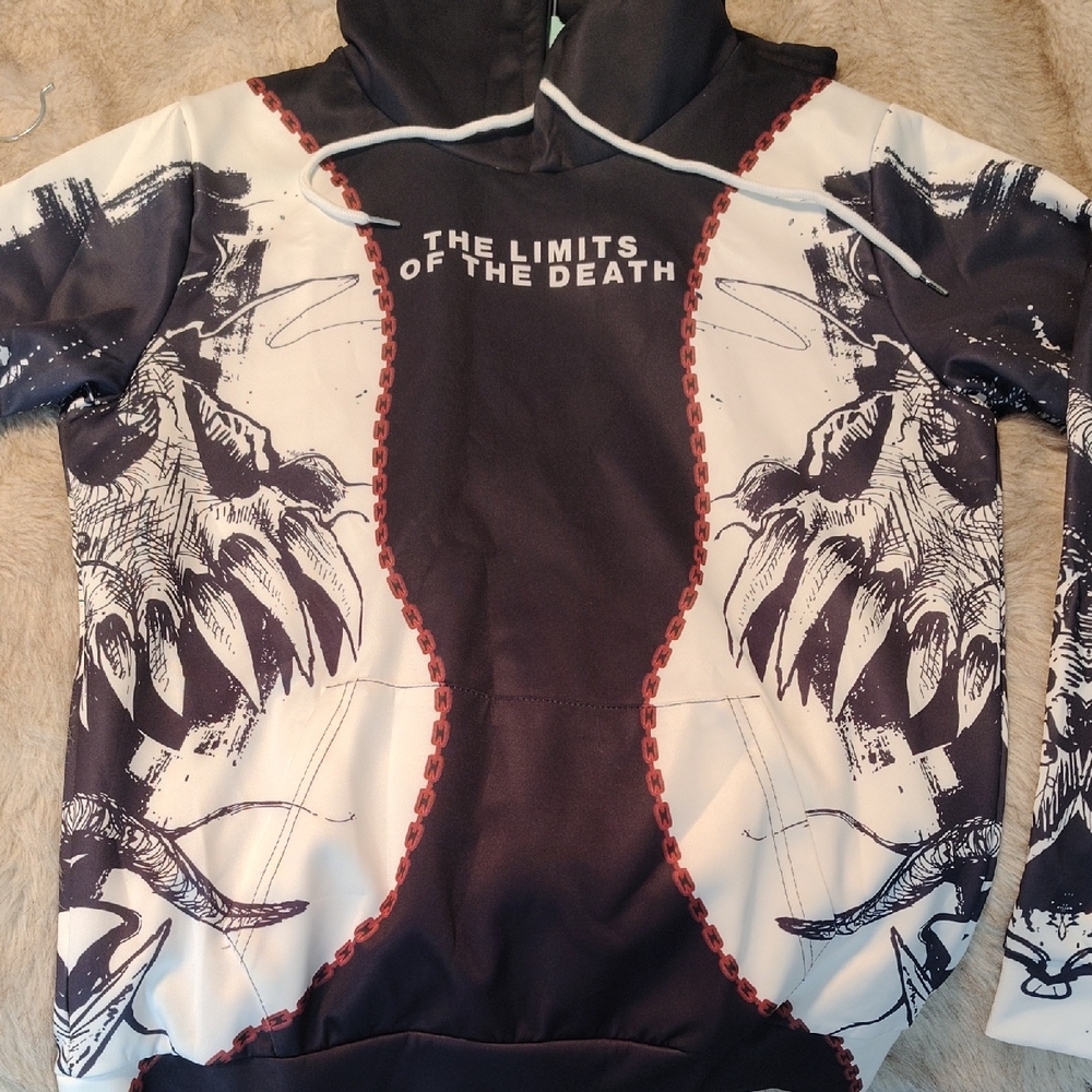 Graphic Hoodie with Text Print